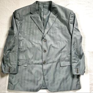 Giorgio fiorelli Gray blue pinstripes blazer
